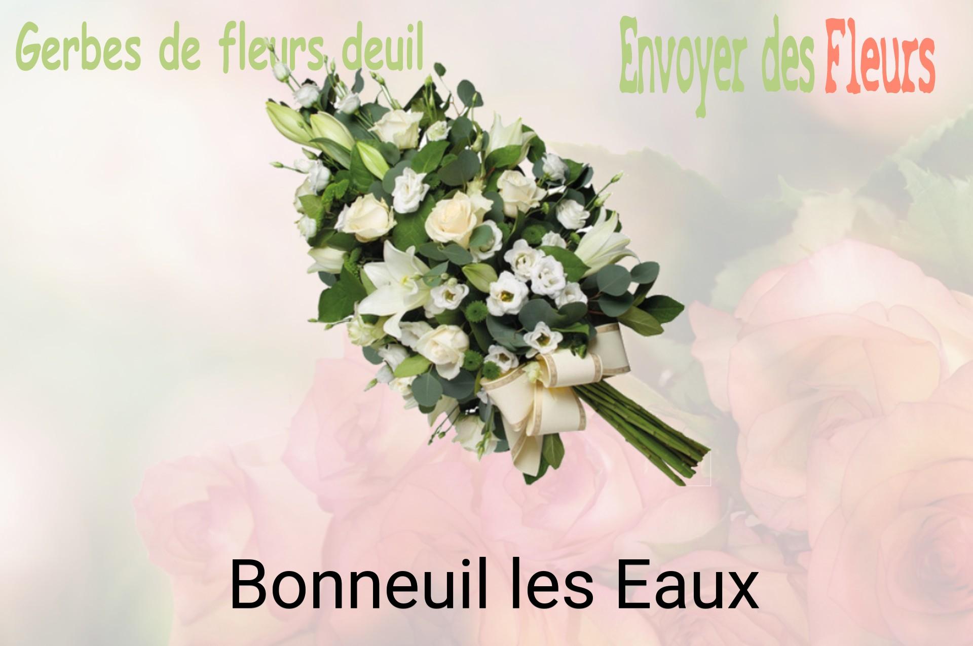Gerbe de fleurs de deuil livrée à Bonneuil-les-Eaux